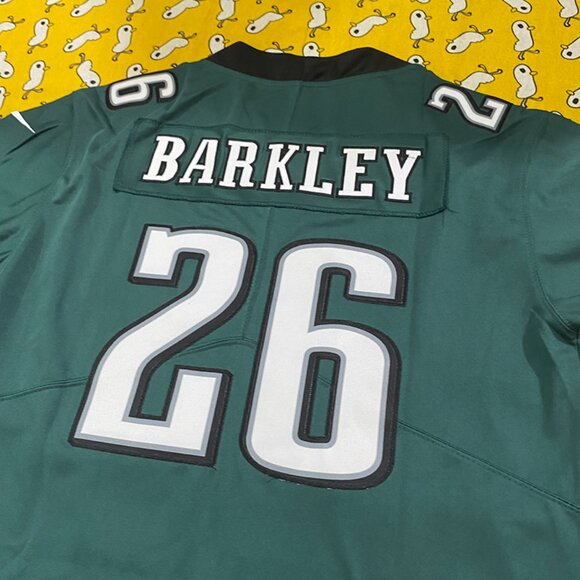 NFL Philadelphia Eagles Saquon Barkley #26 Green Jersey - Picture 8 of 8